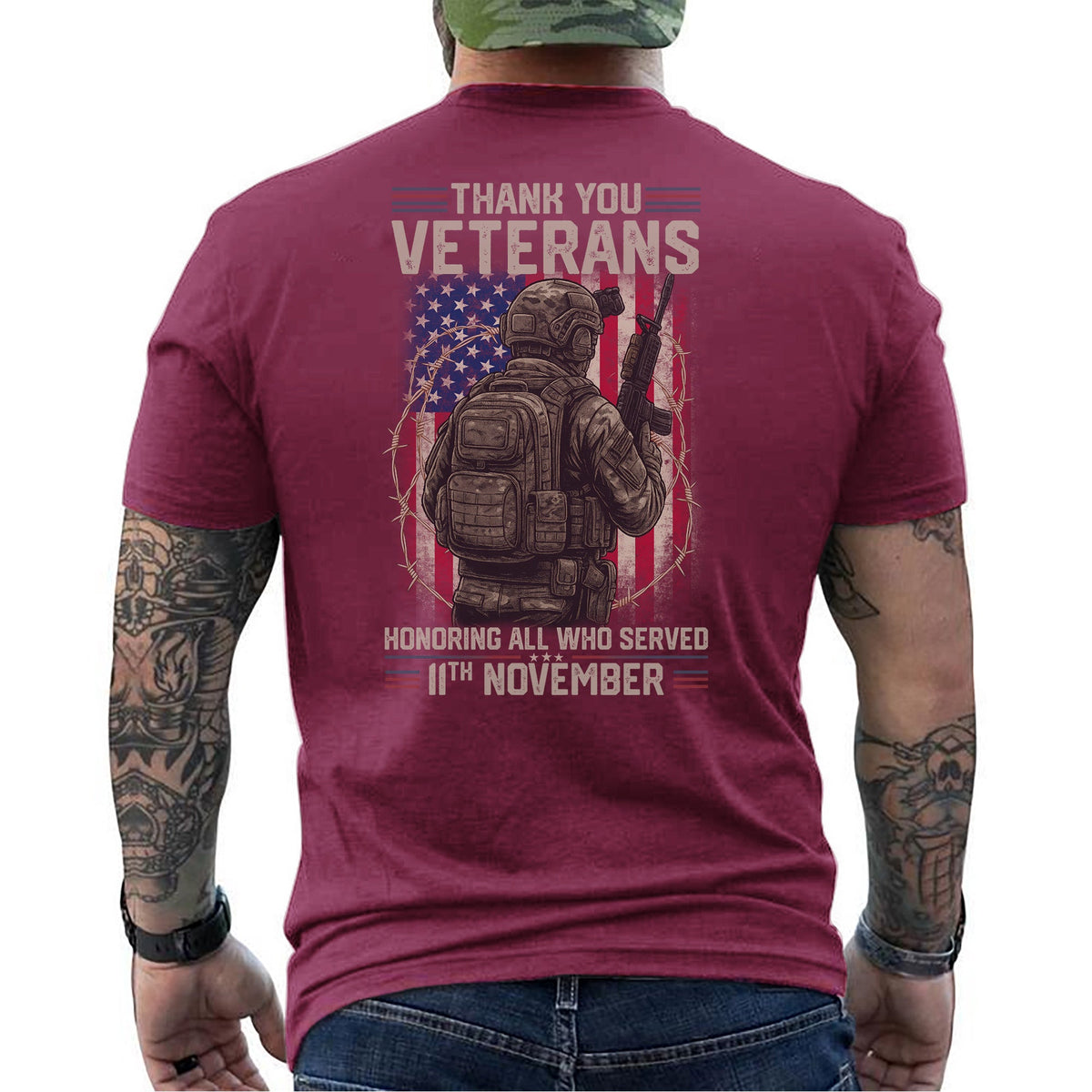 Thank You Veterans Honoring All Who Served T-Shirt product image 15