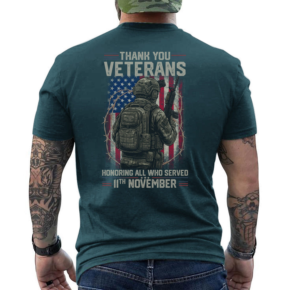 Thank You Veterans Honoring All Who Served T-Shirt product image 12