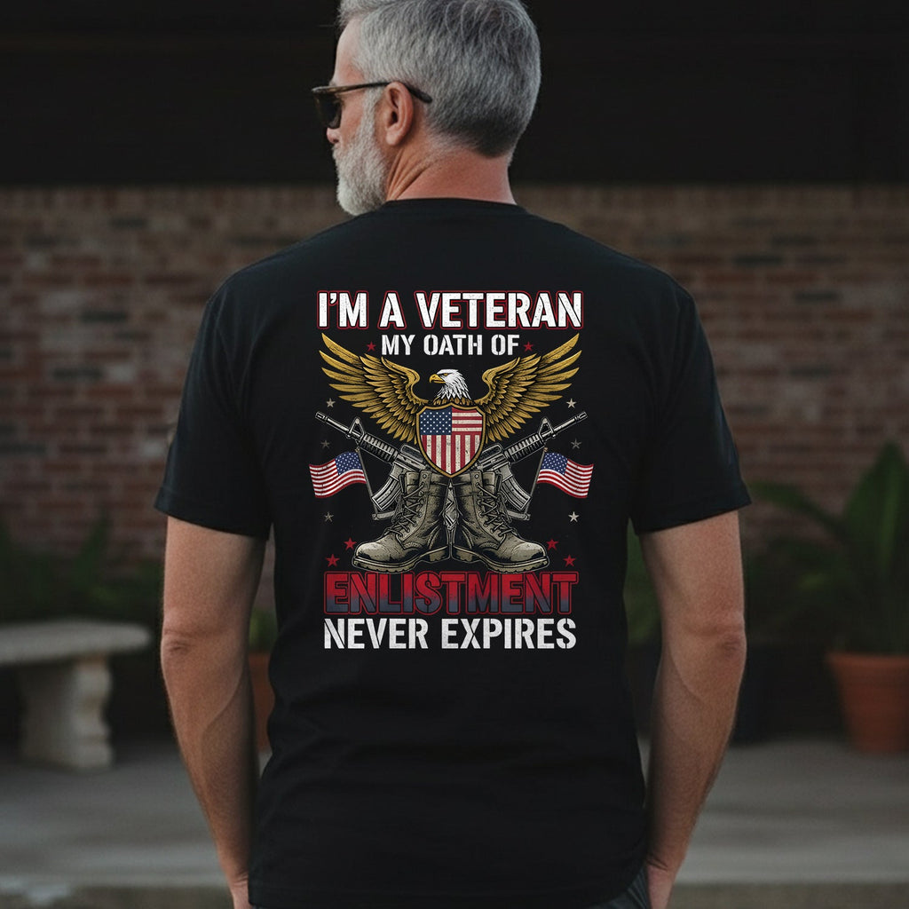 I'm a Veteran My Oath of Enlistment Never T-Shirt product image 3
