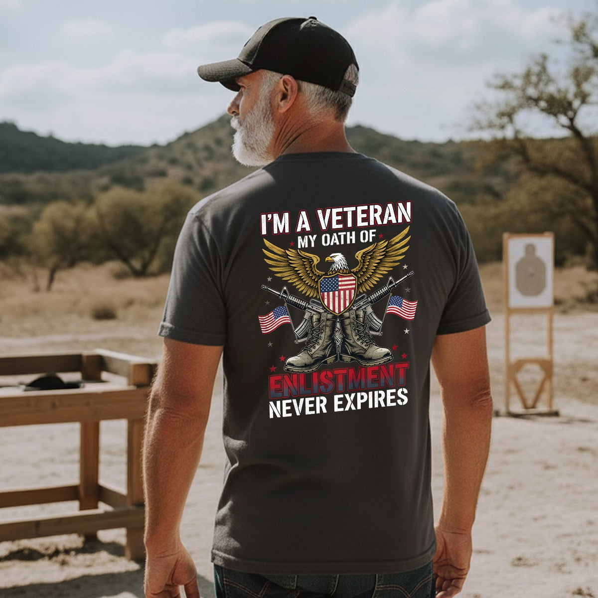 I'm a Veteran My Oath of Enlistment Never T-Shirt product image 4