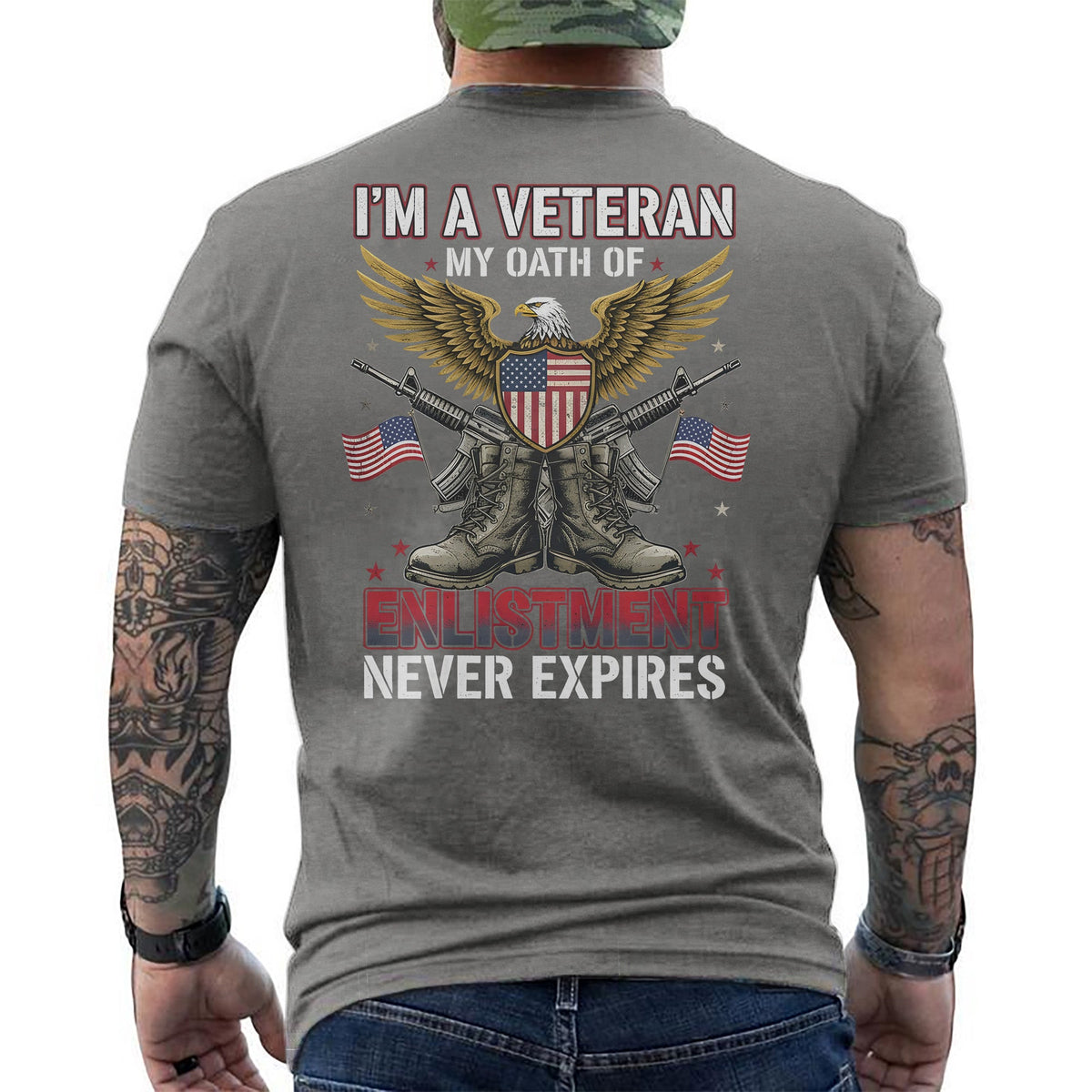 I'm a Veteran My Oath of Enlistment Never T-Shirt product image 9