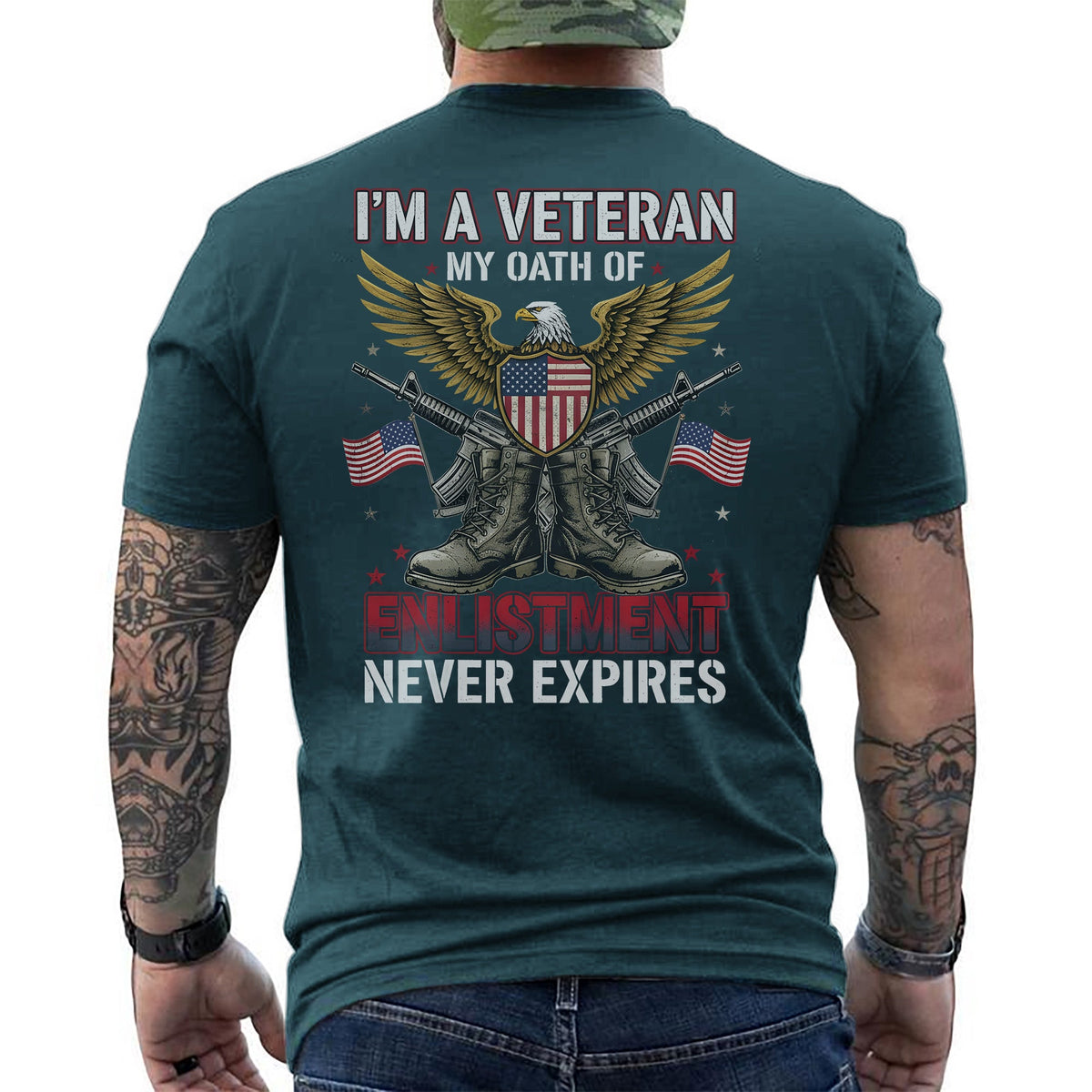 I'm a Veteran My Oath of Enlistment Never T-Shirt product image 12