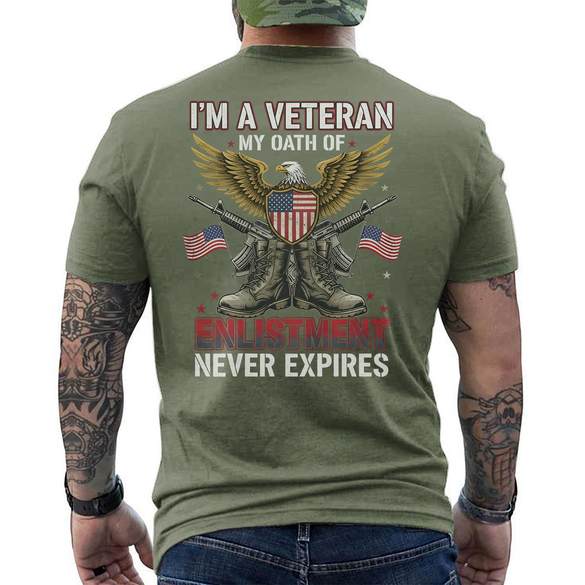 I'm a Veteran My Oath of Enlistment Never T-Shirt product image 10