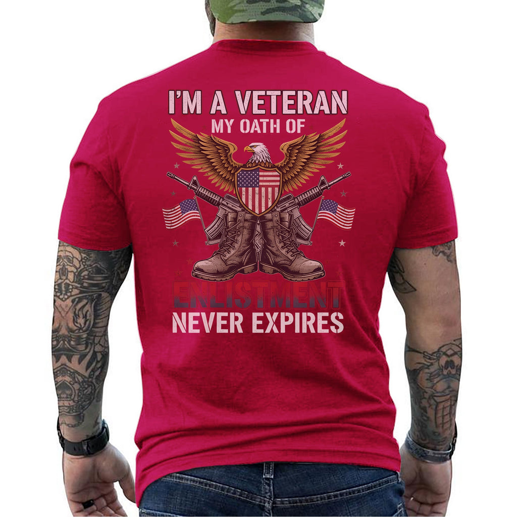 I'm a Veteran My Oath of Enlistment Never T-Shirt product image 13
