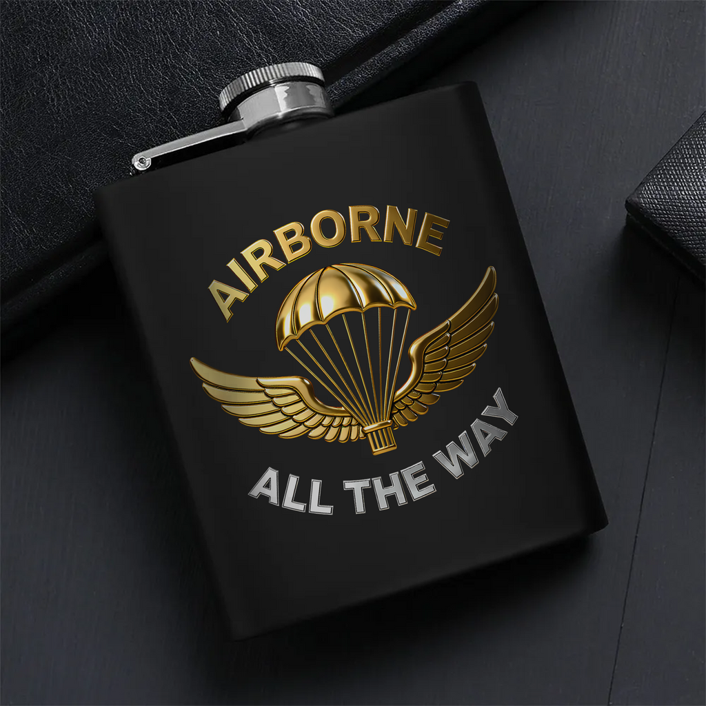 Airborne All the Way Hip Flask Set