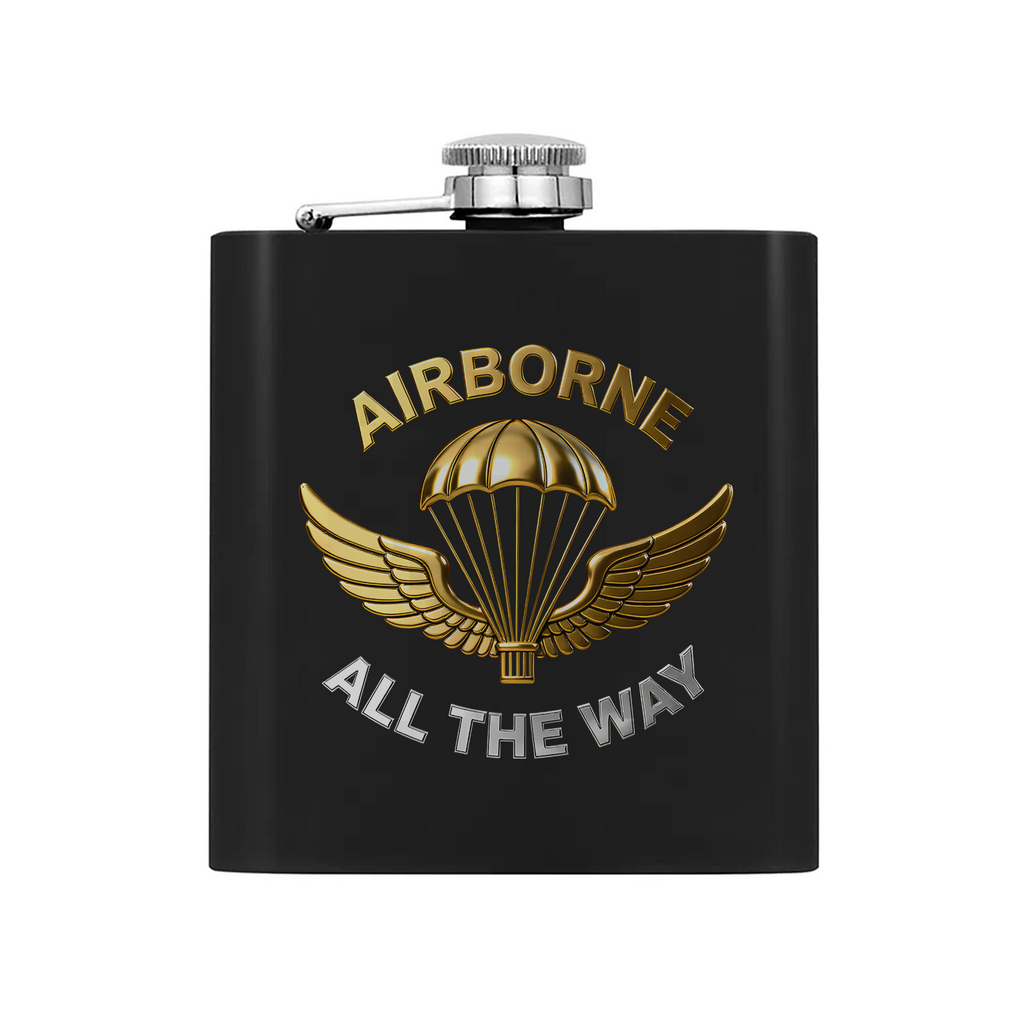 Airborne All the Way Hip Flask Set