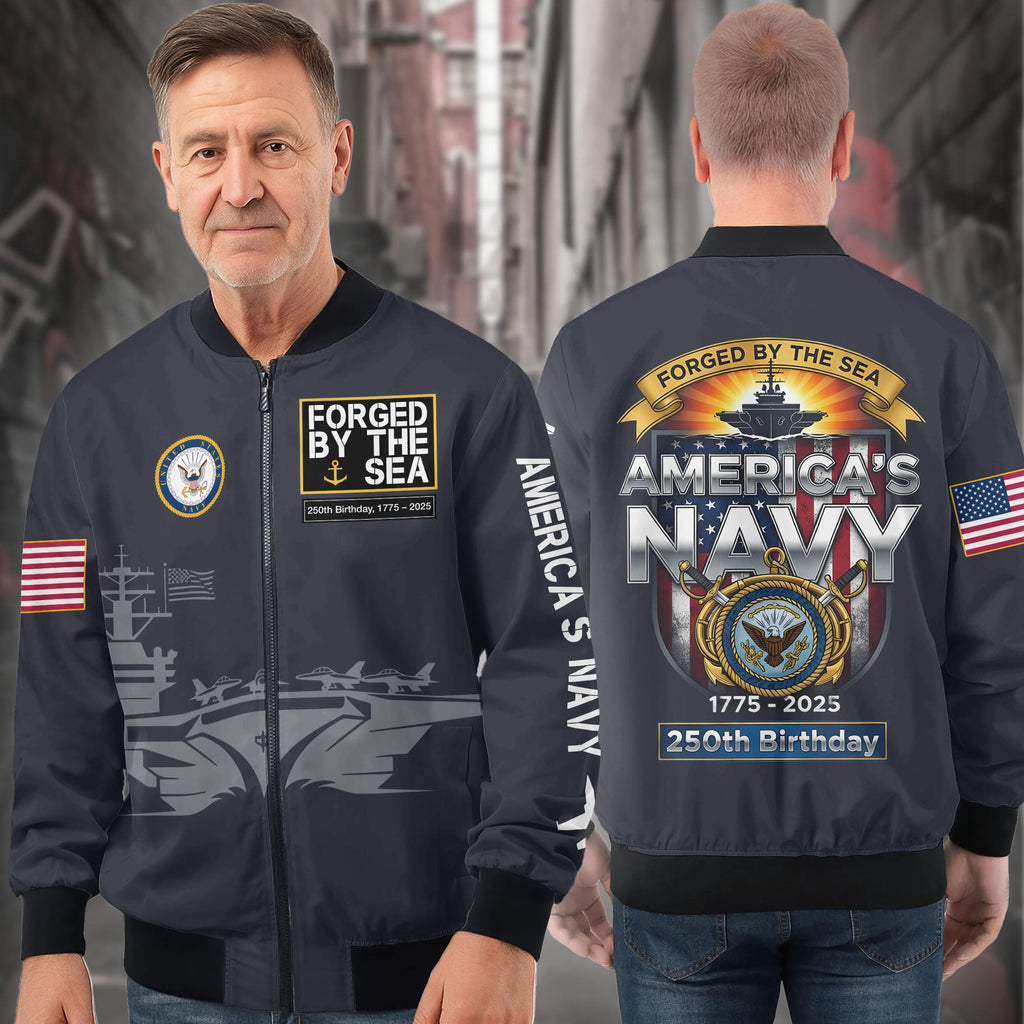 U.S. Navy All-over Print Bomber Jacket product image 3