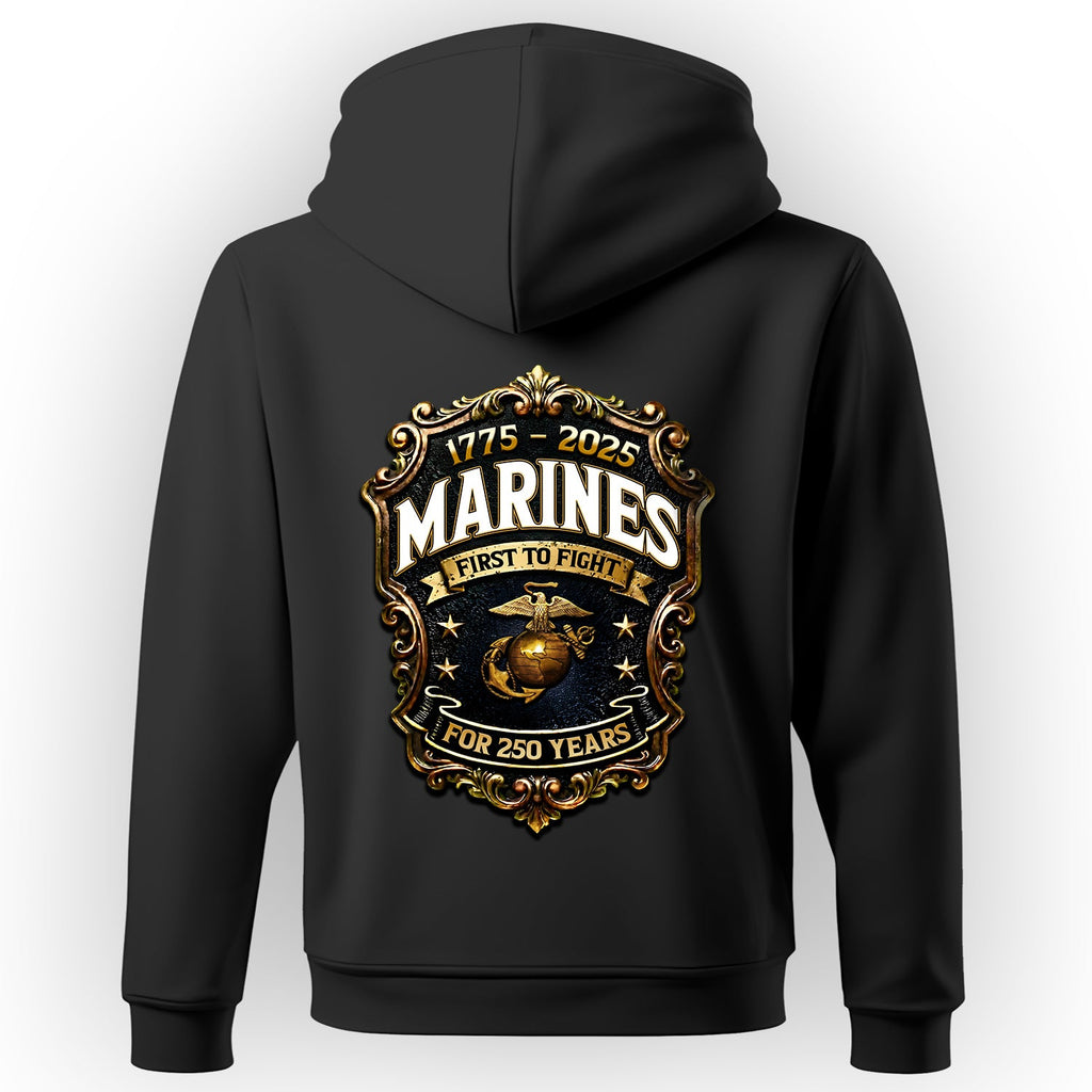 1775 - 2025 Marines First to Fight for 250 Hoodie product image 1