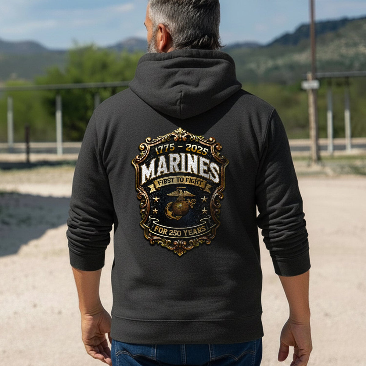 1775 - 2025 Marines First to Fight for 250 Hoodie product image 4