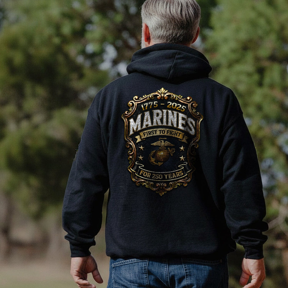 1775 - 2025 Marines First to Fight for 250 Hoodie product image 5