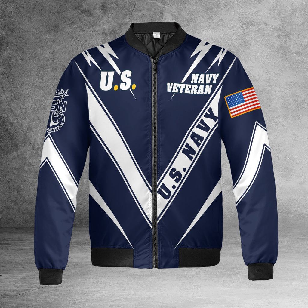 US Navy Veteran All-over Print Bomber Jacket product image 6