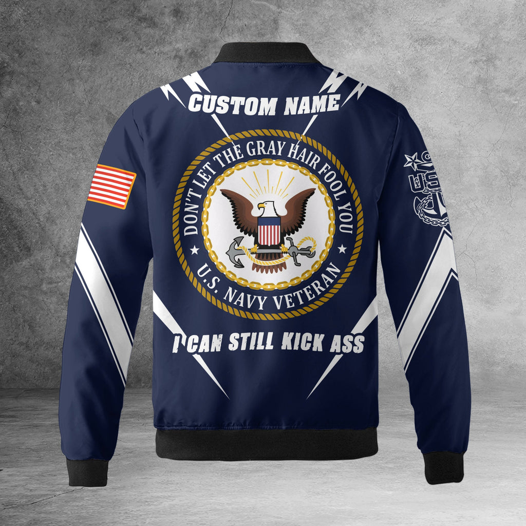 US Navy Veteran All-over Print Bomber Jacket product image 7