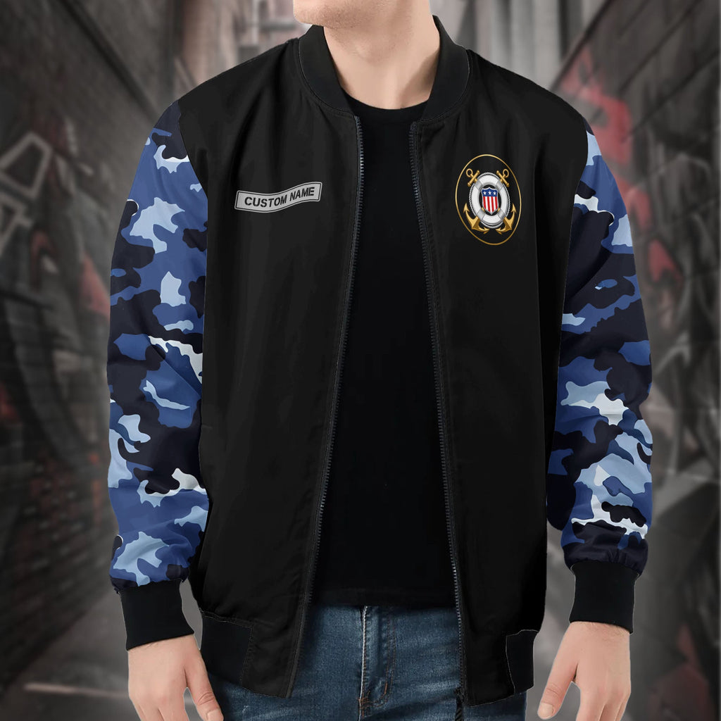 US Coast Guard Personalized All-over Print Bomber Jacket product image 5