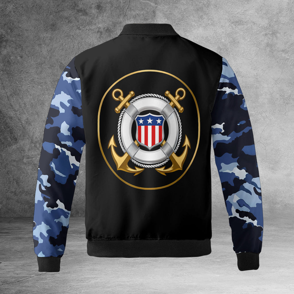US Coast Guard Personalized All-over Print Bomber Jacket product image 7