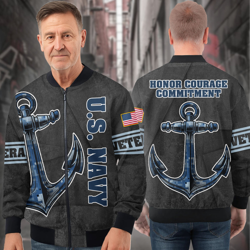 Honor Courage Commitment All-over Print Bomber Jacket product image 3