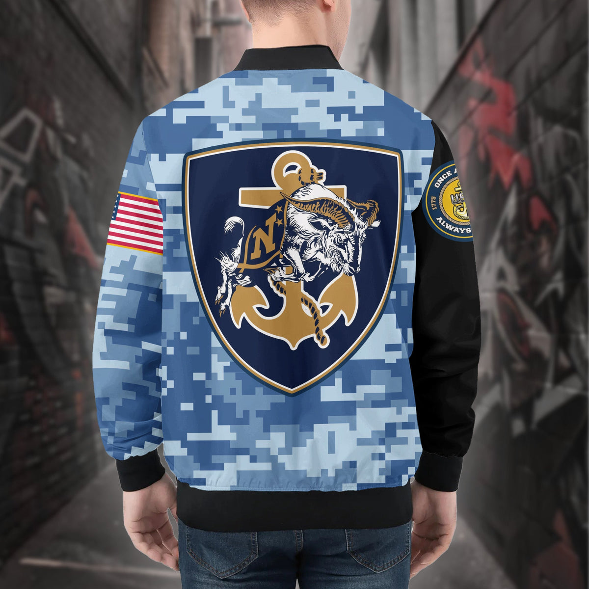 US Navy Chief All-over Print Bomber Jacket product image 2
