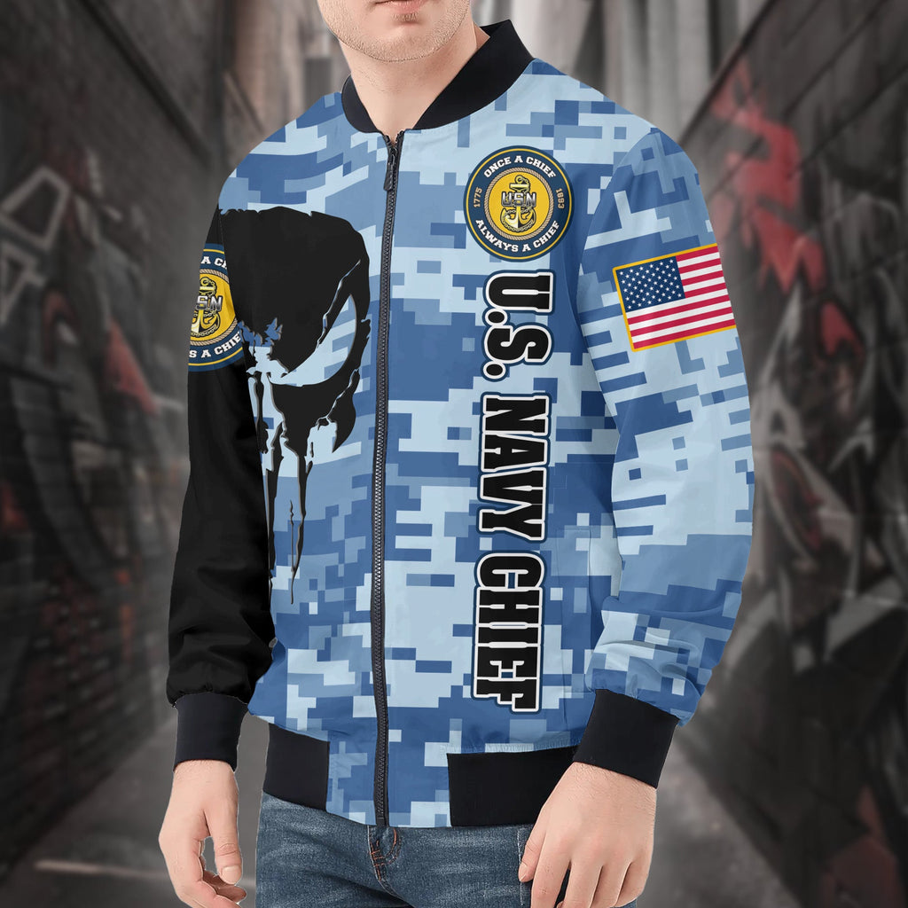 US Navy Chief All-over Print Bomber Jacket product image 4