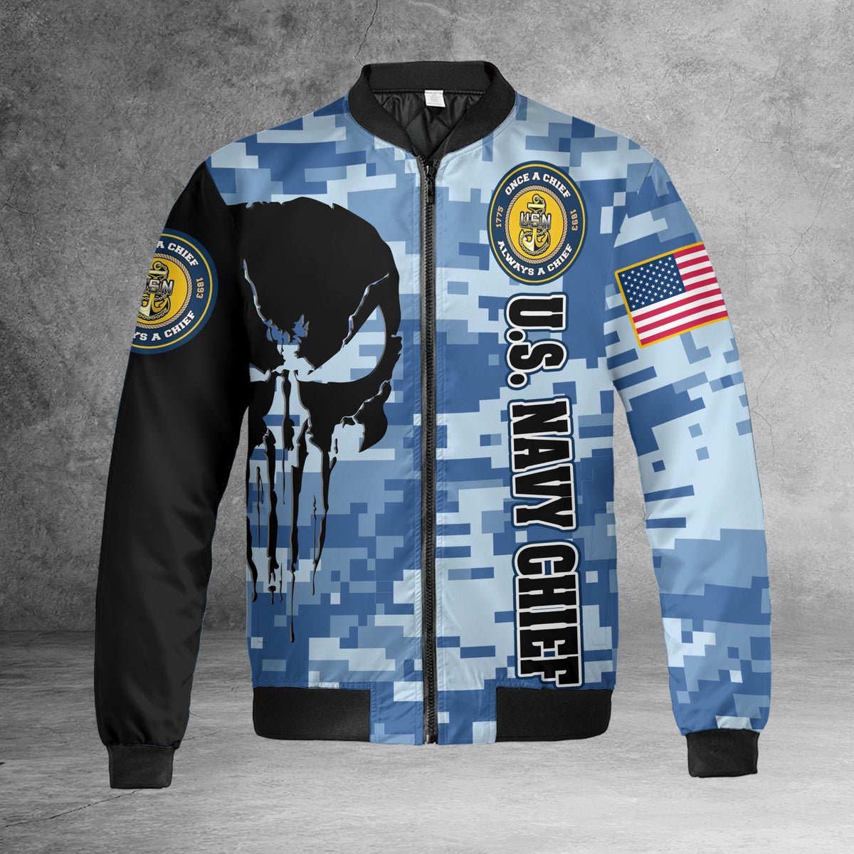 US Navy Chief All-over Print Bomber Jacket product image 6