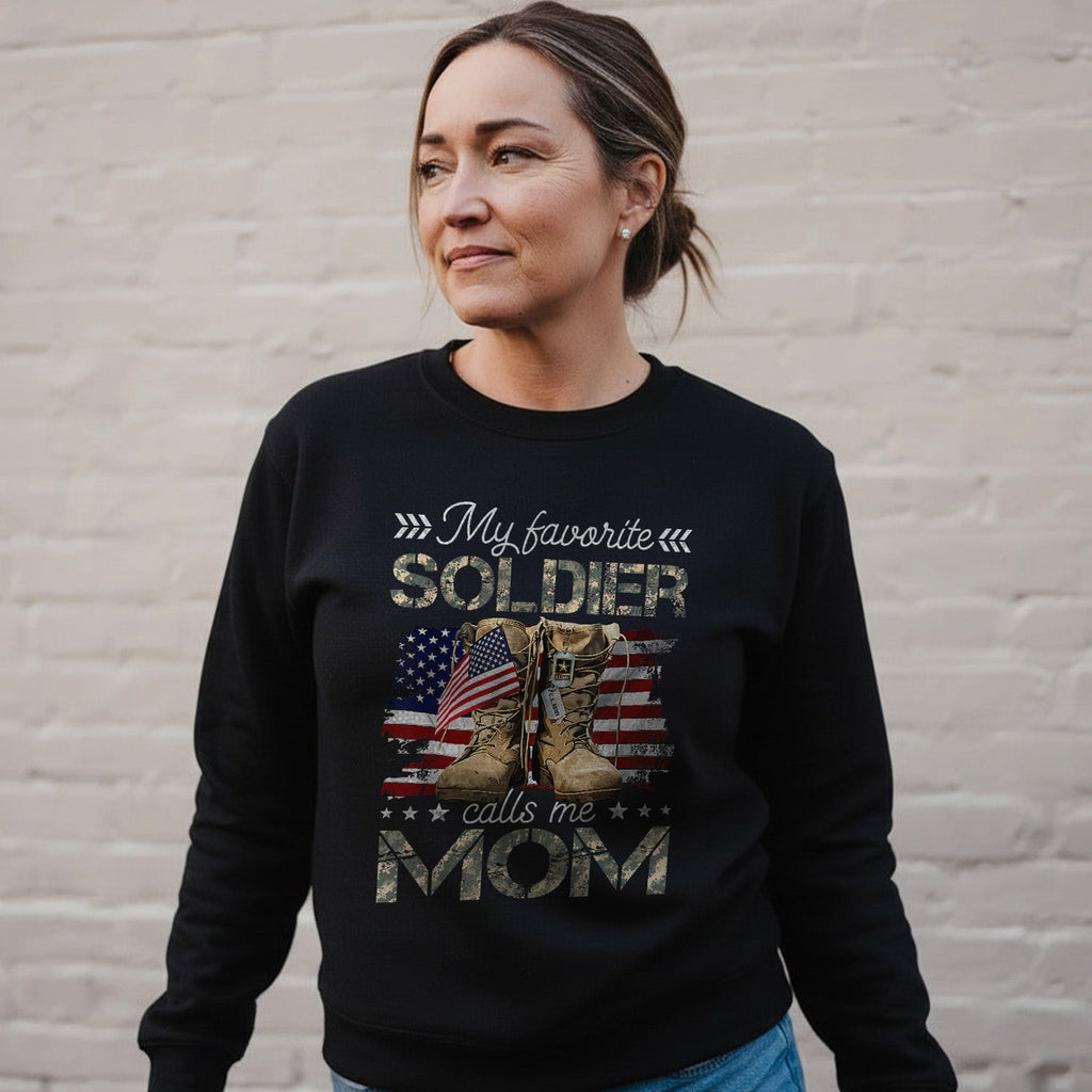 Proud Military Mom Tribute Sweatshirt product image 3