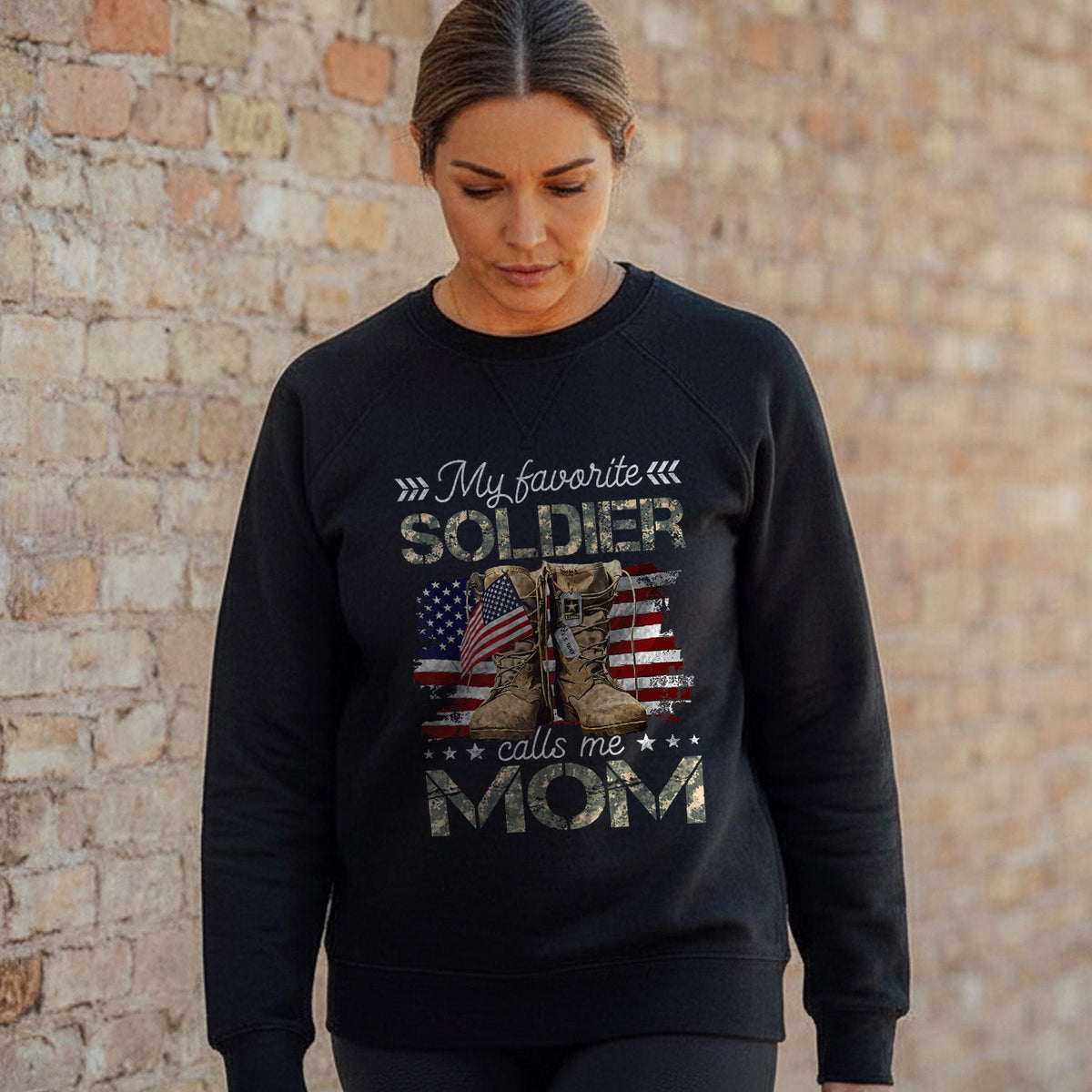 Proud Military Mom Tribute Sweatshirt product image 5