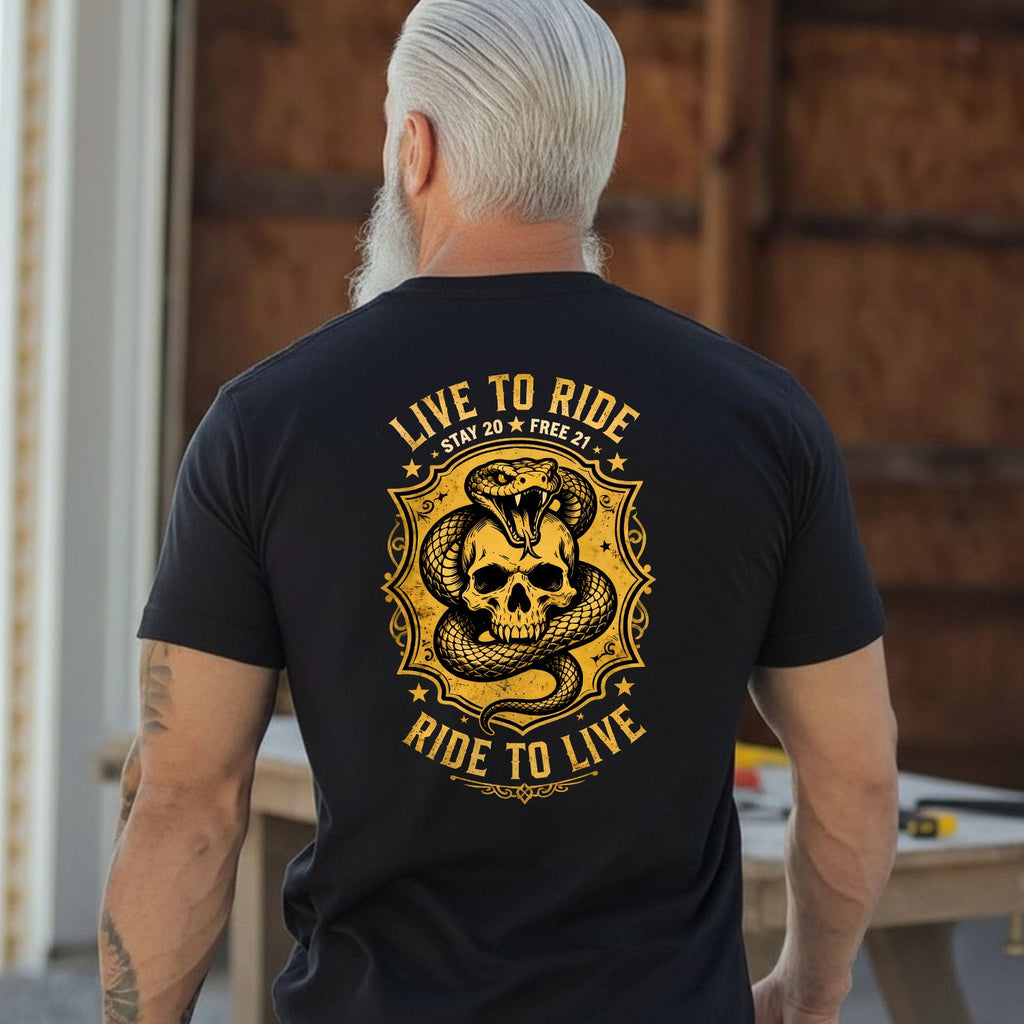 Ride Free Live Boldly T-Shirt product image 2