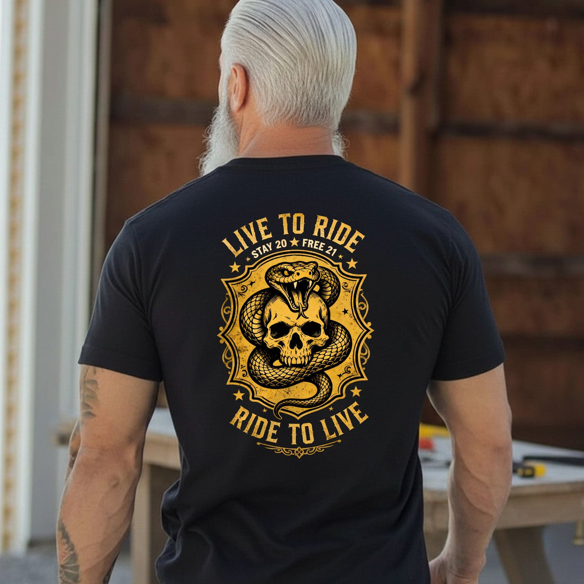 Ride Free Live Boldly T-Shirt product image 2