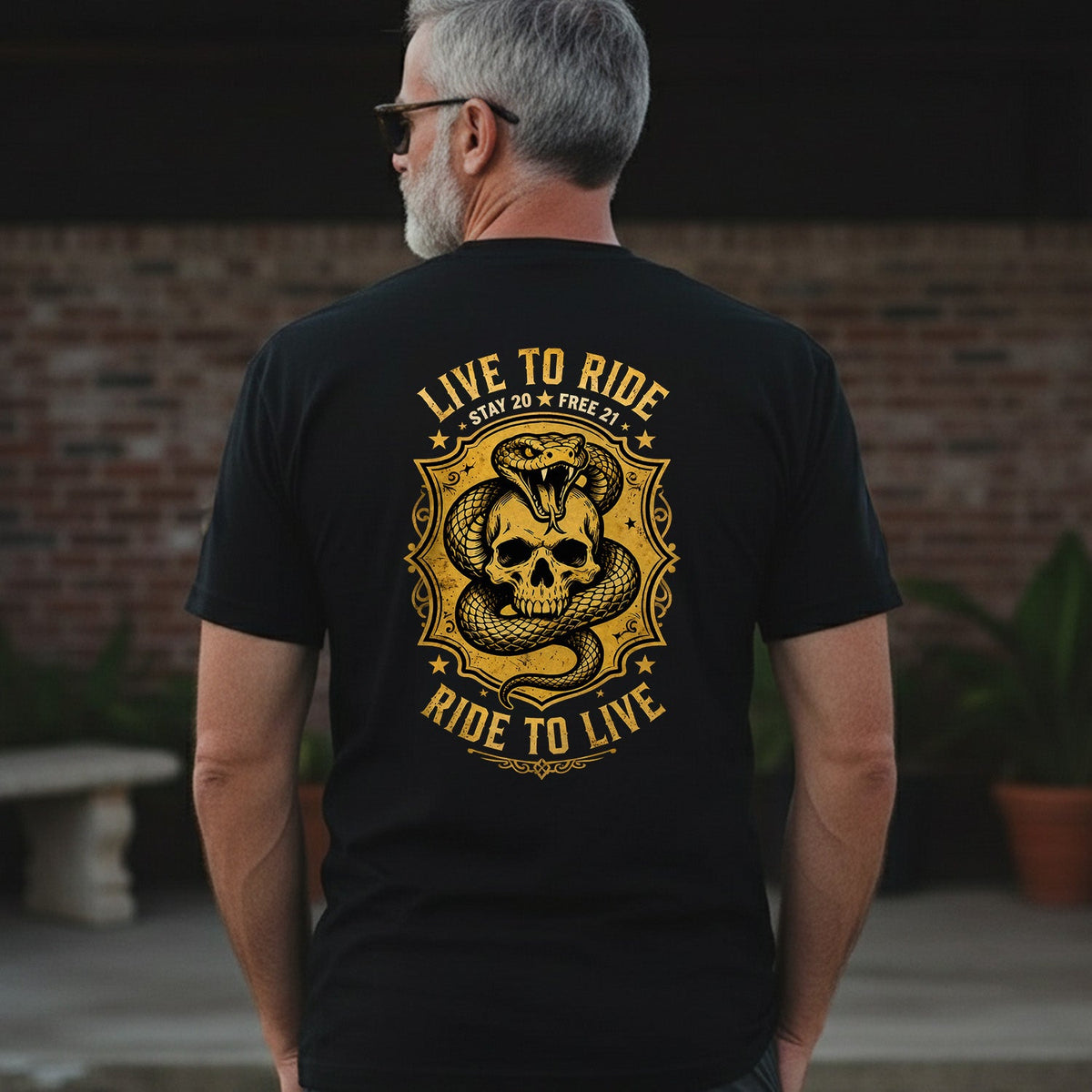 Ride Free Live Boldly T-Shirt product image 3