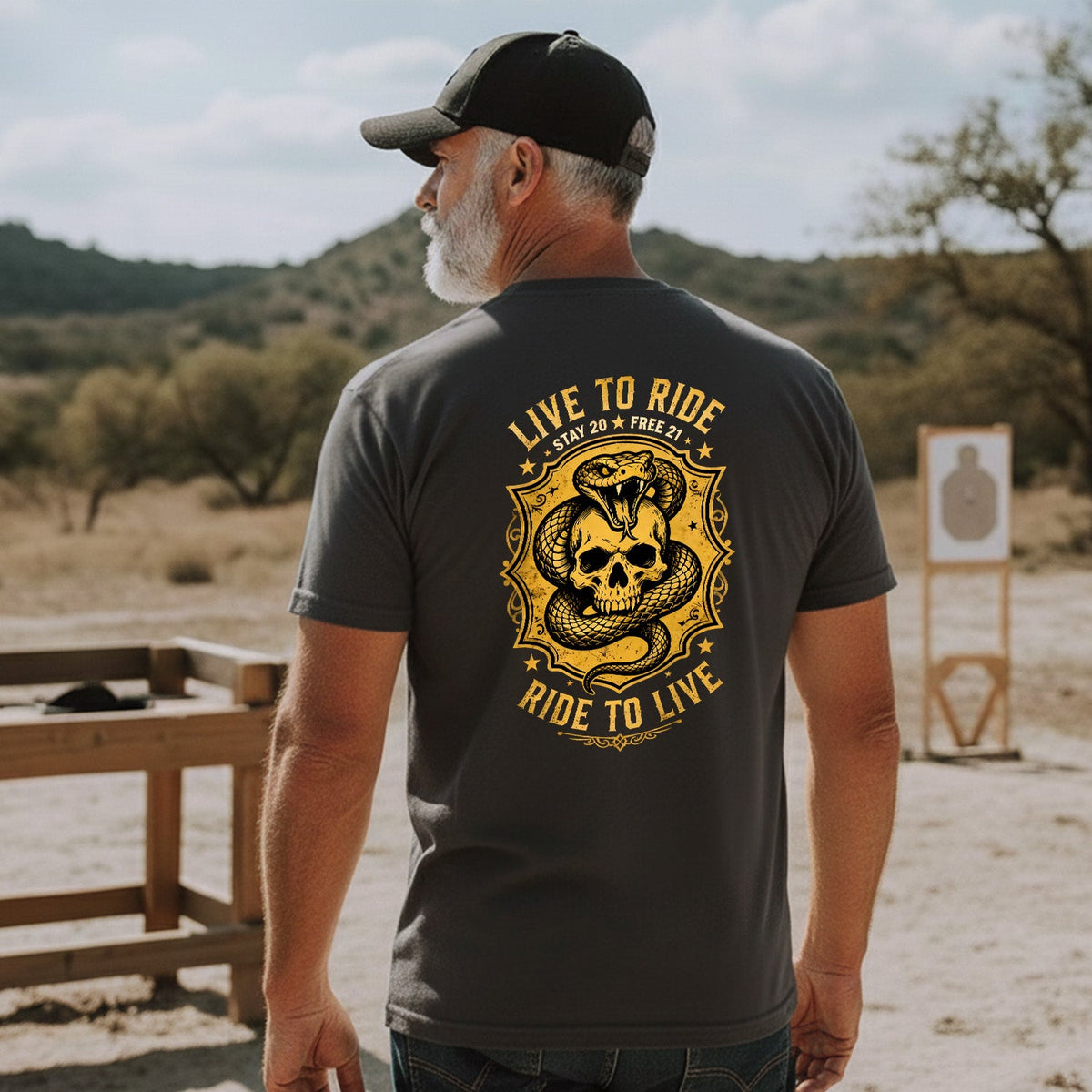 Ride Free Live Boldly T-Shirt product image 4