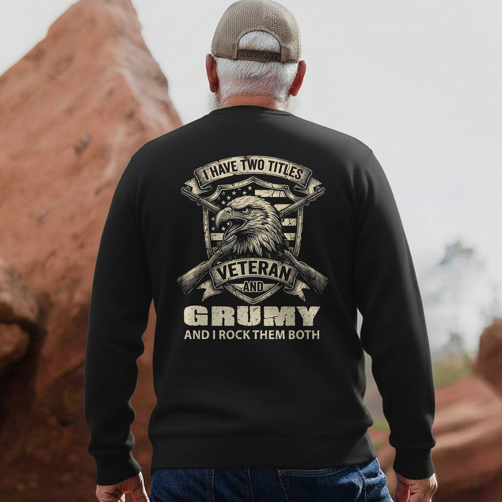Proud Veteran with a Grumpy Side Sweatshirt product image 4