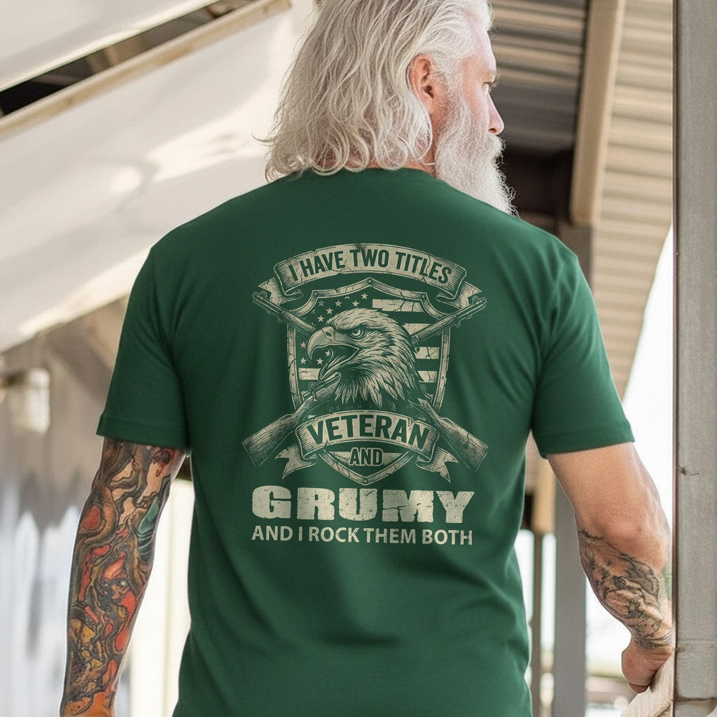Proud Veteran with a Grumpy Edge T-Shirt product image 5