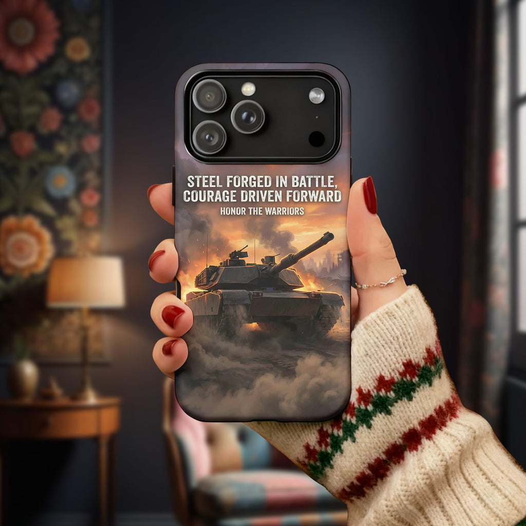 Forged for Battle Driven by Courage Phone Case