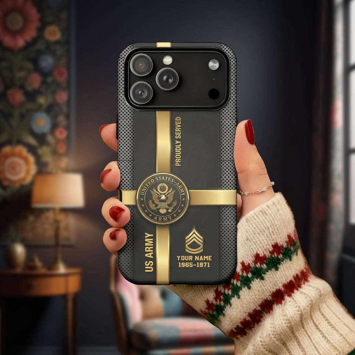 Proudly Served with Honor and Legacy Personalized Phone Case