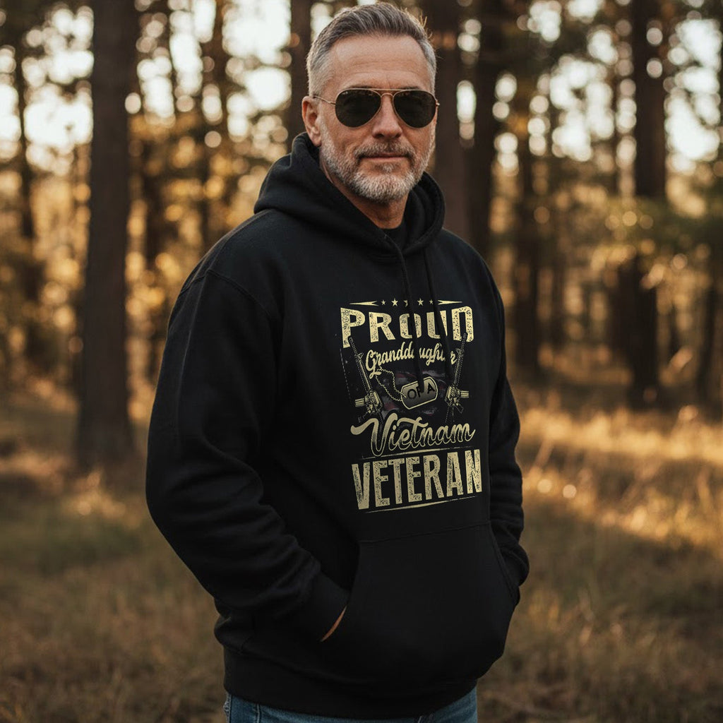 Proud Tribute to a Vietnam Veteran Granddaughter 2 Hoodie product image 5