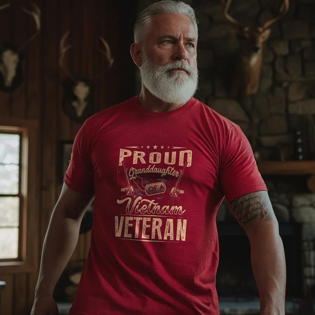 Proud Tribute to a Vietnam Veteran Granddaughter T-Shirt product image 2