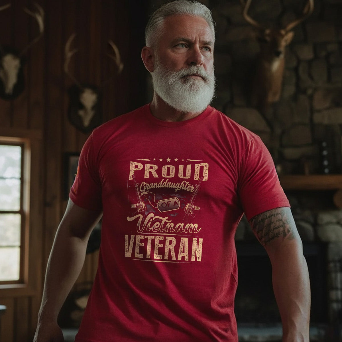 Proud Tribute to a Vietnam Veteran Granddaughter T-Shirt product image 2