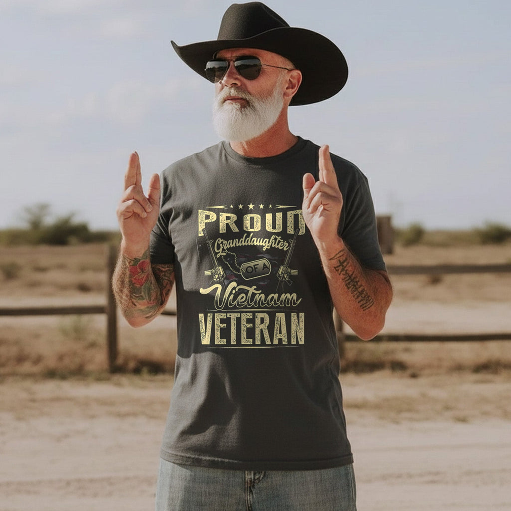 Proud Tribute to a Vietnam Veteran Granddaughter T-Shirt product image 4
