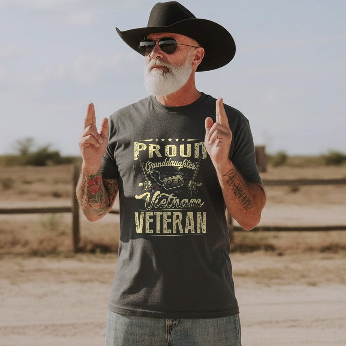 Proud Tribute to a Vietnam Veteran Granddaughter T-Shirt product image 4