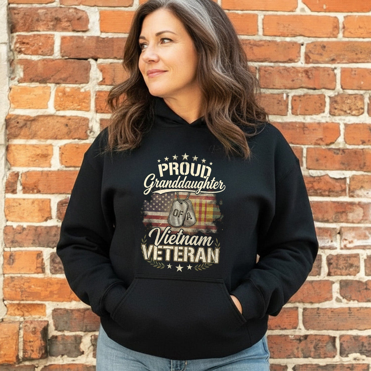 Special Proud Granddaughter of a Vietnam Veteran Hoodie product image 2