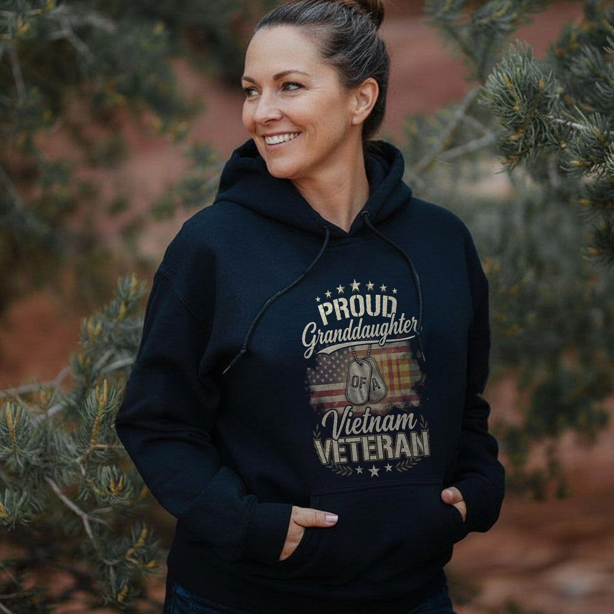 Special Proud Granddaughter of a Vietnam Veteran Hoodie product image 3