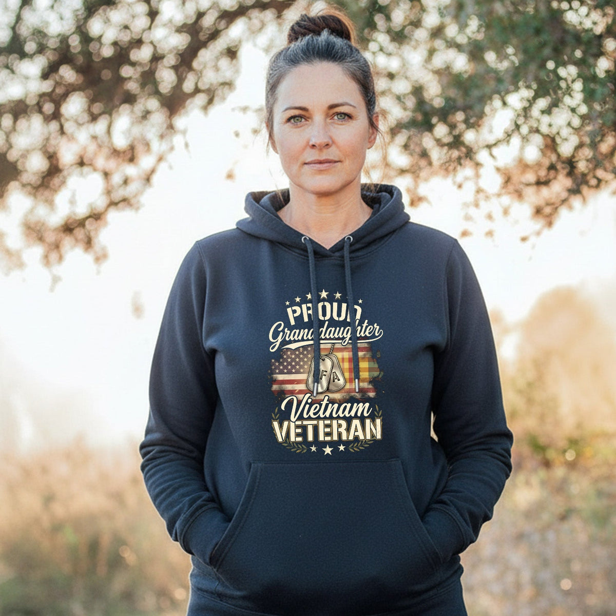 Special Proud Granddaughter of a Vietnam Veteran Hoodie product image 4