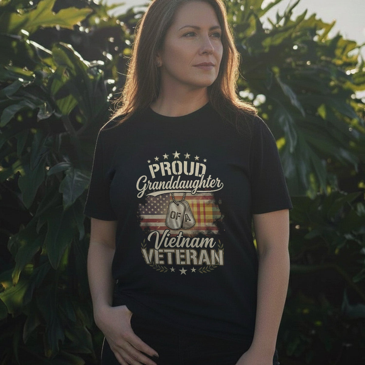 Proud Granddaughter of a Vietnam Veteran T-Shirt product image 2