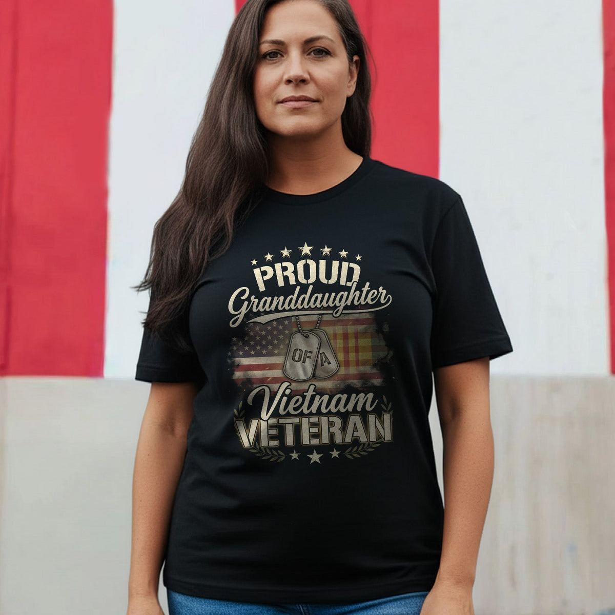 Proud Granddaughter of a Vietnam Veteran T-Shirt product image 5