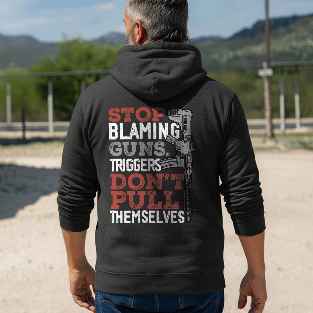 Stop Blaming Guns Message Gift Hoodie product image 4