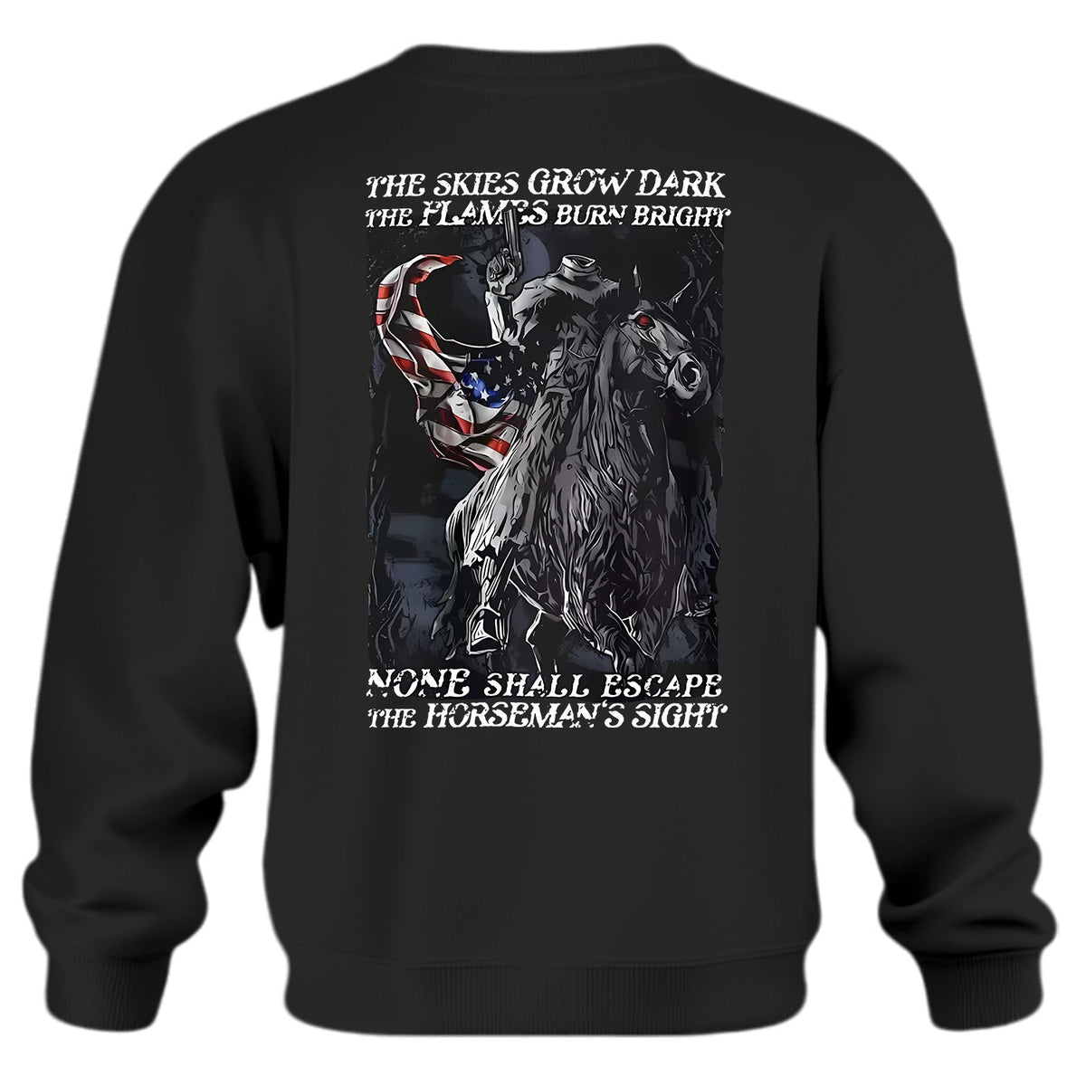 Dark Skies and Fiery Flames Design Sweatshirt product image 1