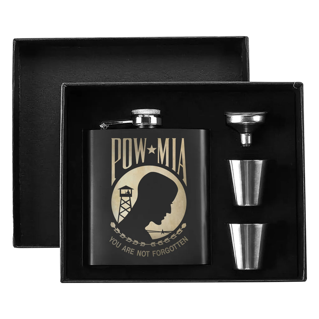 Honoring Those Who Are Not Forgotten Hip Flask Set