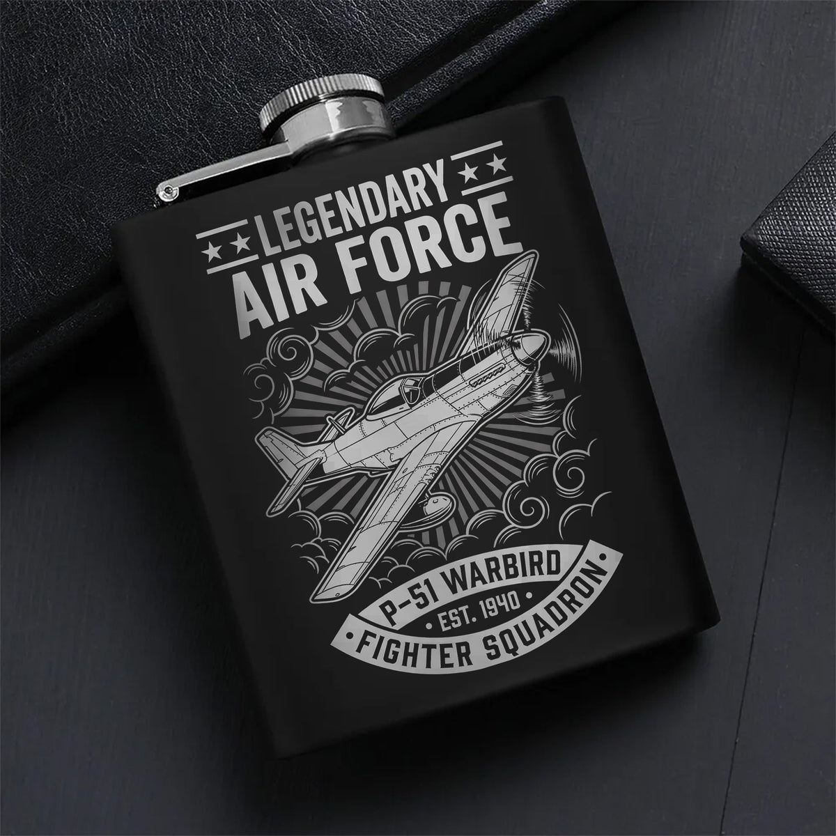 Legendary Air Force Tribute Gift Set Hip Flask Set