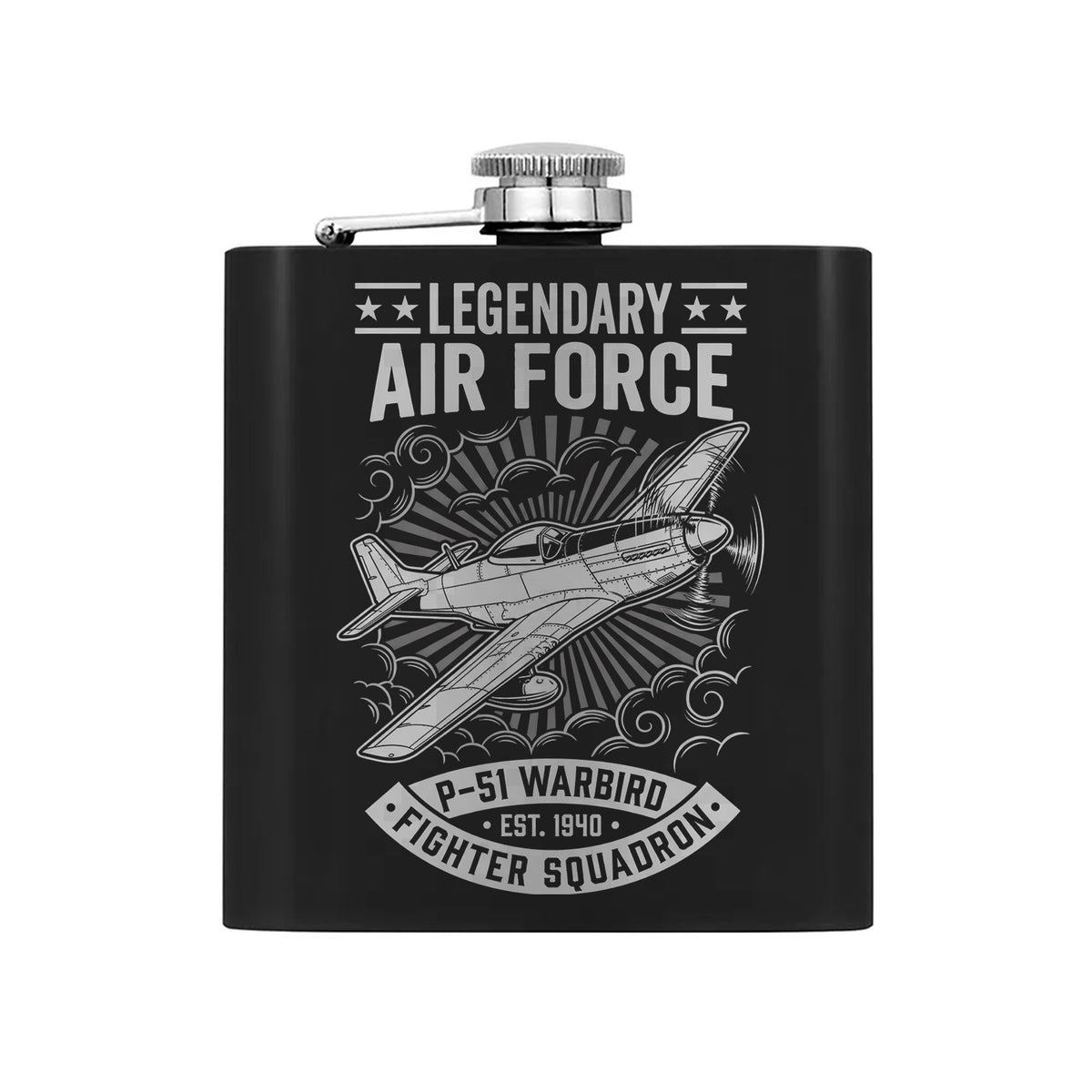 Legendary Air Force Tribute Gift Set Hip Flask Set