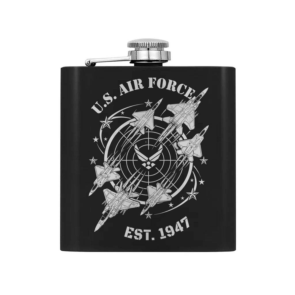 U.S. Air Force Heritage and Pride Gift Hip Flask Set