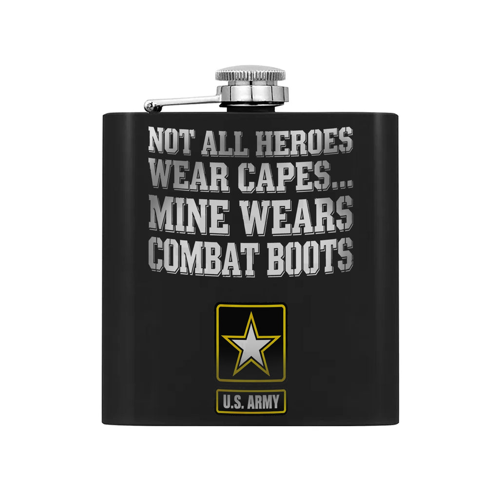 Heroic Tribute to Our Brave Soldiers Hip Flask Set