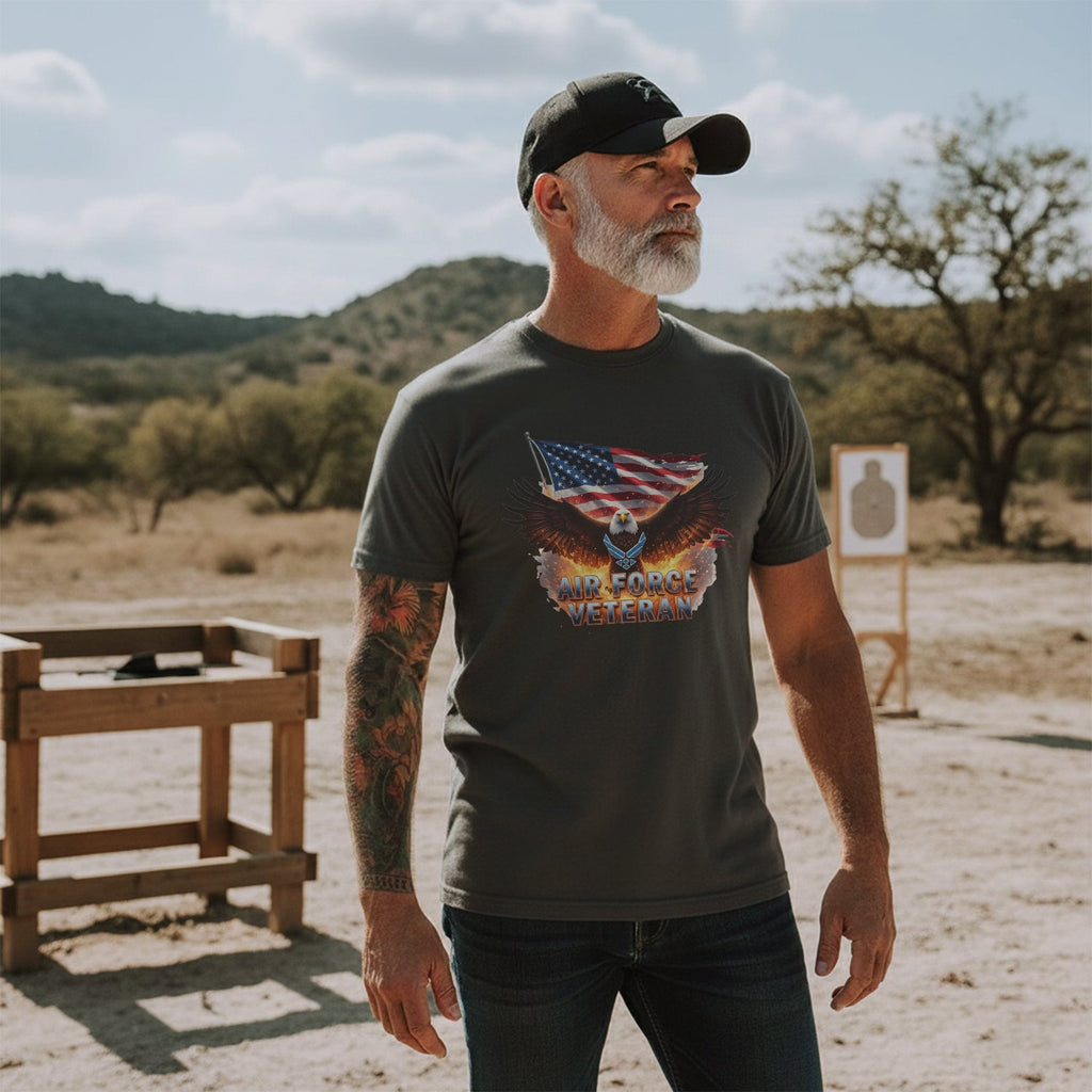 Air Force Veteran US Military Patriotic T-Shirt product image 5